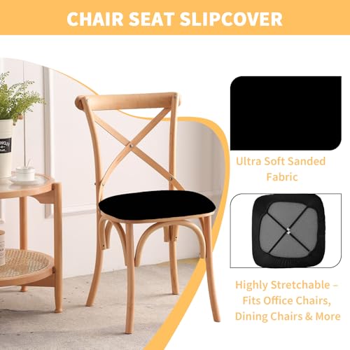 Gute Chair Seat Covers, Dining Room Chair Seat Covers with Ties,Removable Washable Dining Chair Covers Anti-Dust Dining Ro...
