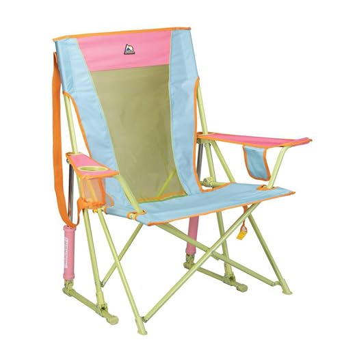 GCI Outdoor Comfort Pro Rocker Camping Chair | Portable Folding Rocking Chair with Durable Armrests & Drink Holder — Sweet...