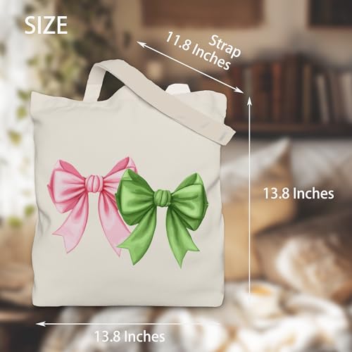 Gezred Aesthetic Tote Bag, Funny Canvas Tote Bag Gift for Women, 12x17 inch