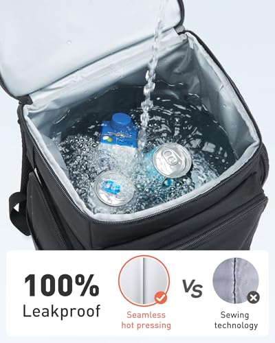 TOURIT Insulated Backpack Cooler: 30 Cans Waterproof Leakproof Soft Cooler Bag Beach Travel Picnic Camping