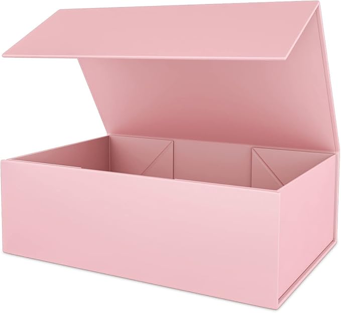 Pink Gift Box 10" x 6" x 3" with Magnetic Closure Lid Gift Boxe for Presents,Bridesmaid Gifts Boxes,Cute Box,Birthday Gift...