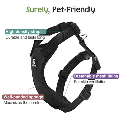 VavoPaw Dog Seat Belt, Safety Vest Dog Car Harness with Adjustable Buckle Dog Seat Belt for Vehicle Nylon Pet Safety Seat ...