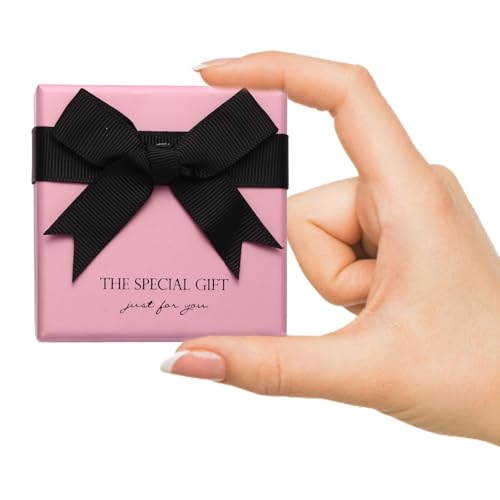 14pcs Small pink Cardboard Gift Jewelry Boxes for Necklace, Earring, Ring, Pendant, Bracelet, Anklet, Jewelry Holder，Bulk ...