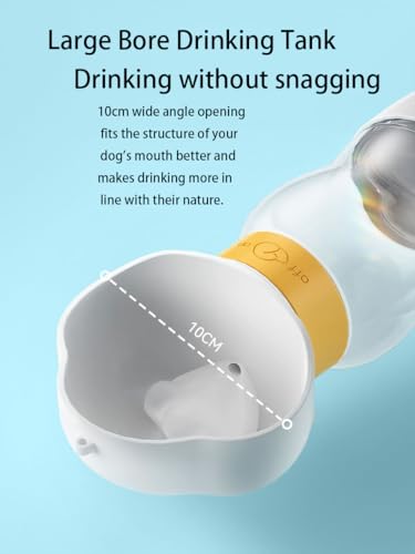 Dog Water Bottle with Food Container, Convenient Pet Water Bottle, Leak Proof Puppy Water Dispenser for Pets Outdoor Walki...