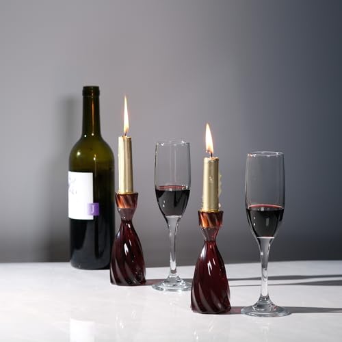 ICNBUYS Twizzle Twist Candle Holder, Decorative Candle Holder for Table Display, Romantic Decoration, Unique Home DÉCOR Ae...