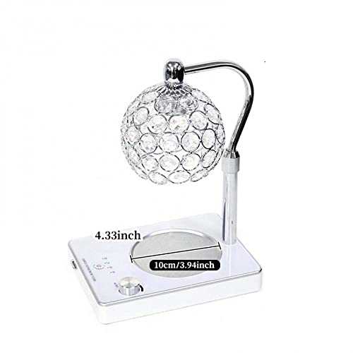 Elegant Style Fragrance Lamp, Height Adjustable Top Down Candle Warmer with Timer, Electric Wax Warmer for Home Office Chr...