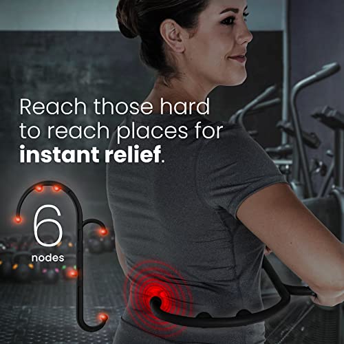 LiBa Back and Neck Massager - Trigger Point Massage Tools for Pain Relief and Manual Massage Hook Therapy Handheld Back Ne...