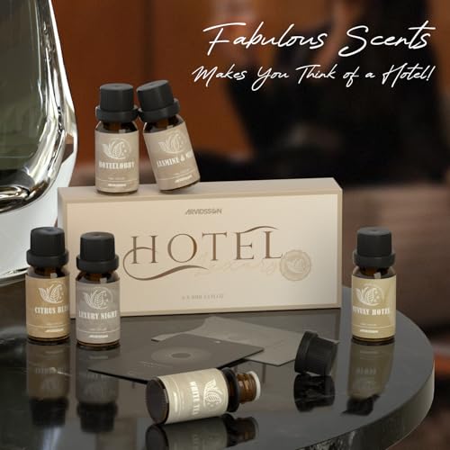 ARVIDSSON Hotel Diffuser Oils Gift Set, Hotel Essential Oils for Diffuser, Luxury Hotel Fragrance Oil Blend - Jasmine & Mi...