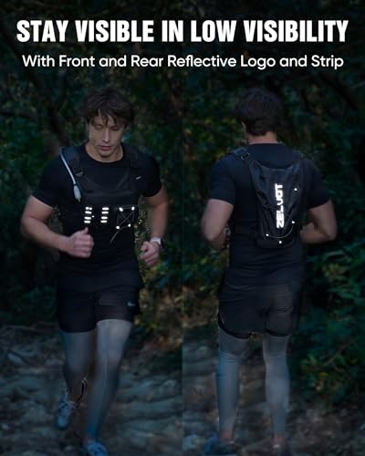 Zelvot Running Vest with 2L Water Bladder, Hydration Backpack, U.S. Design Patent, Lightweight Hydration Pack with Gear Ho...