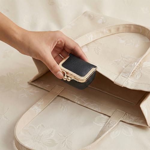 Sdfvsdg Genuine Leather Mini Jewelry Box Portable Vintage-Inspired Leather Small Coin Purse Jewelry Organizer Case Mini Tr...