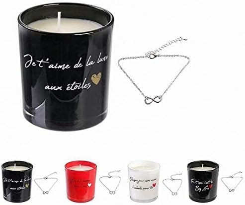 abrakado.Nath 1 Scented Candle with Jewellery Necklace Love Spring Flower Party Event