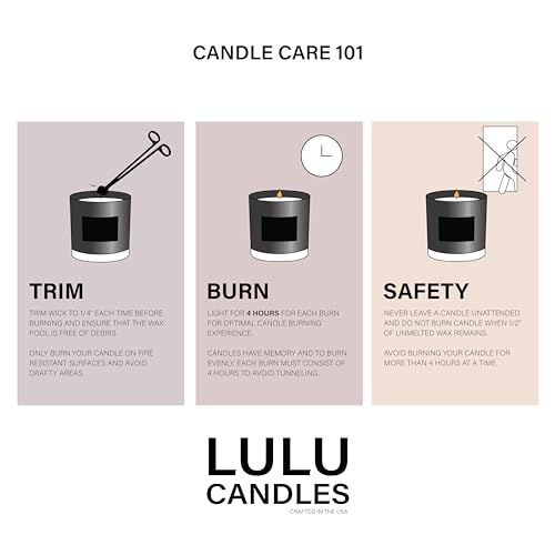 Lulu Candles | Jasmine, Oud & Sandalwood | Luxury Scented Soy Jar Candle | Hand Poured in The USA | Highly Scented & Long ...