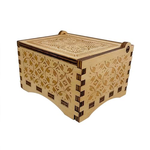 Teykst Remember Me Wood Music Box for Father's Day Birthday Anniversary, 18 Note Wind-up Wooden Engraved Musical Boxes Gif...