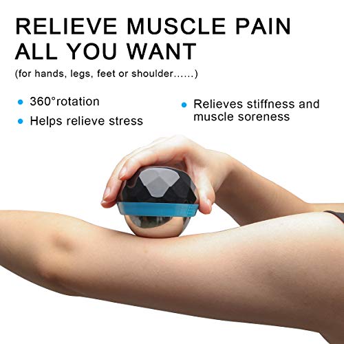 Coolrunner Cold Massage Roller Ball, Cryosphere Cold Massage Ball- Heat Therapy & Cold Therapy Relief with Cold Gel Core- ...