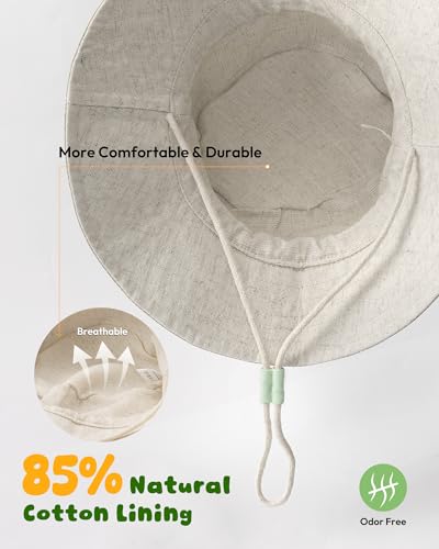 Baby Sun Hat for Toddler Kids Bamboo Rayon Bucket Hat Summer Beach Essentials Sun Protection Baby Hats for Boys Girls