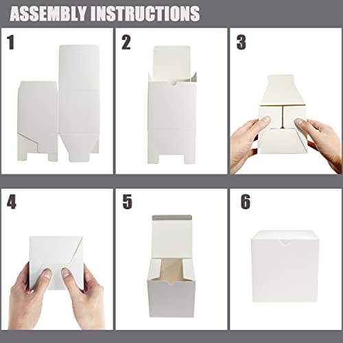 Frantis White Gift Boxes, 20 Pack 5x5x5 inch Small Gift Box with Lids for Wedding, Christmas, Ornaments, Valentine's, Brid...