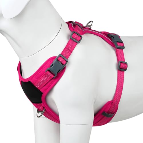 Plutus Pet No Pull Dog Harness, Release at Neck, Soft Padded, Reflective Adjustable Dog Vest Harness for Small, Medium, La...