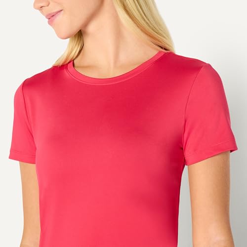 Amazon Essentials Women's Active Quick Dry Tech Stretch Short-Sleeve Crewneck T-Shirt, Multipacks