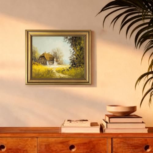 Aruifinw 8x10 Picture Frame - Vintage Gold Picture Frame for Tabletop & Wall Mount, 8 x 10 Photo Frame for Living Room, Be...