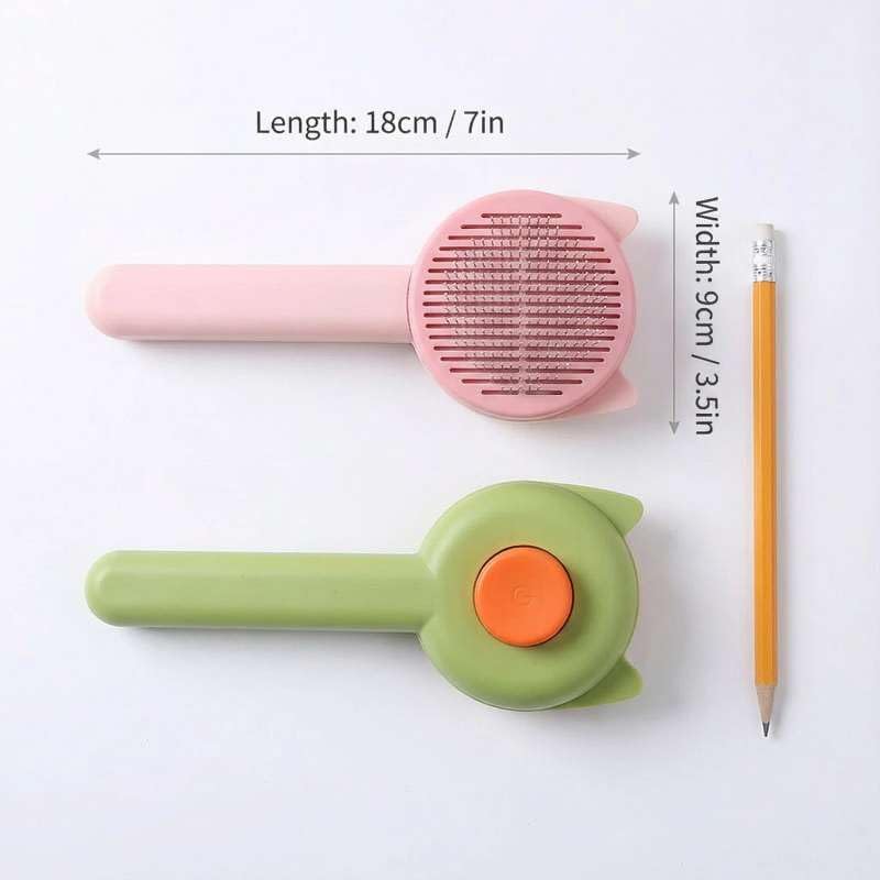 Henqia Cat Brush for Shedding, Kitten Brushes for Indoor Cats, For Long or Short Haired Cats,Cat Hair Brush Grooming Deshe...