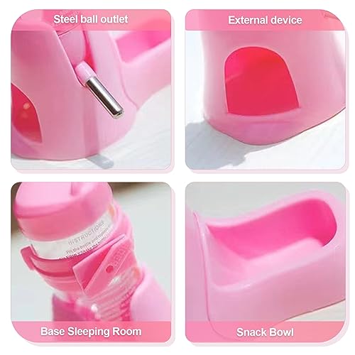 Shudyear 3 in 1 Pet Automatic Water Dispenser PP Water Bottle No Drip Small Pet Water Bottle for Dwarf Hamster Mouse Rat H...