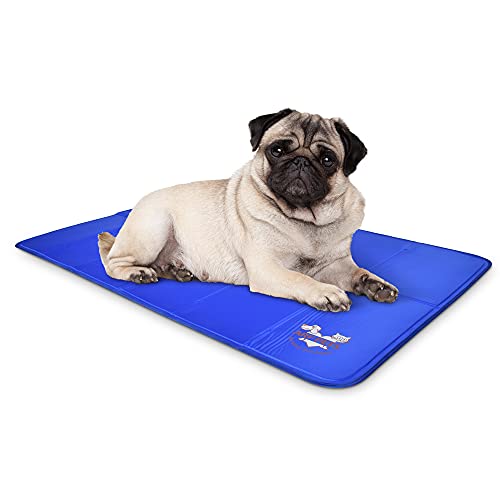 Arf Pets Dog Cooling Mat 23” x 35” Pad for Kennels, Crates, Beds, Non-Toxic, Durable Solid Self Cooling Gel No Refrigerati...