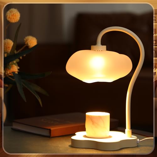 Glooglitte Cloud Candle Warmer Lamp with Timer Dimmer Mother's Day Cute Warming Lamp Adjustable Wax Melt Light Bedside Tab...