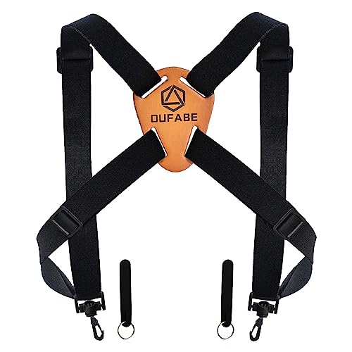 OUFABE Binocular Harness Strap, X-shaped Adjustable and Deluxe Bino Chest Straps for Hunting, Fits for Carrying Binocular,...