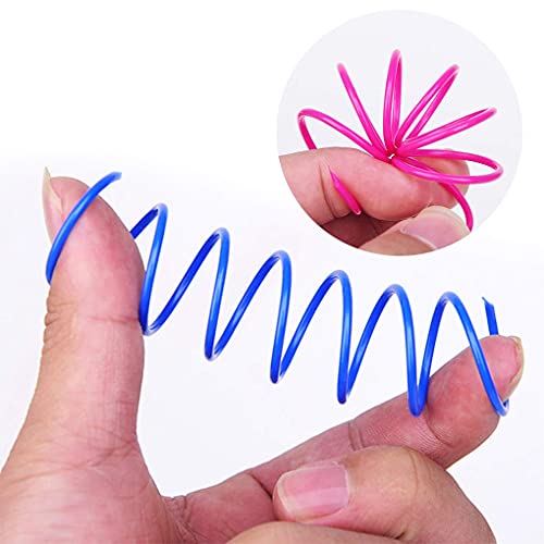 Andiker Interactive Cat Spiral Creative Spring Toy to Kill Time and Keep Fit, Sturdy and Heavy Plastic for Swatting, Bitin...