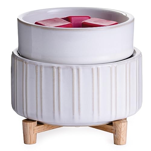 Candle Warmers ETC 2-in-1 Candle and Fragrance Warmer for Warming Scented Candles or Wax Melts and Tarts with to Freshen R...