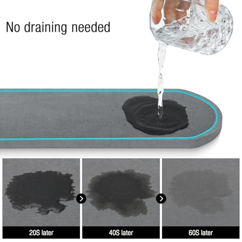 HOKEMOM Sponge Holder for Kitchen Sink with High Brush Holder, [Stay-Dry Anywhere & No Drainage Needed] Rustproof Stainles...