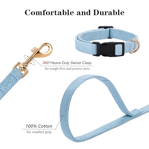 No Pull Dog Harness- Lightweight, Soft, Adjustable Small Harness Collar and Leash Set, Suitable for Cats Puppy Small and M...