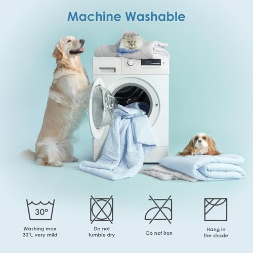 EHEYCIGA Premium Cooling Blankets for Dogs - Q-MAX>0.53, Dog Cooling Blanket Summer, Soft Dog Cooling Mat for Hot Weather,...