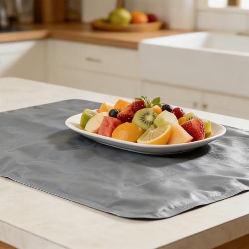 Reusable Freezable Ice Mat - 2 Pack, 19.7 x 15.7 Inch Charcuterie Chilling Mats for Cheese, Deli, Sushi & More, Keeping Fo...