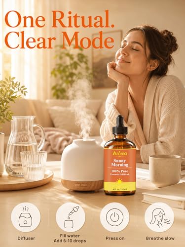 Sunny Morning — A 100% Pure Essential Oil Blend Citrus-Bright Blend that Makes Your Space Feel Like You Just Opened the Cu...