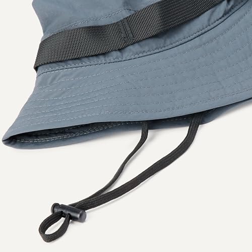 Amazon Essentials Men's Washed Nylon Outdoor Wide Brim Sun Bucket Hat