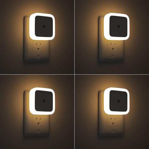 Sujeet Night Light, Night Lights Plug into Wall 4-Pack, Nightlight Plug in Night Lights, Dusk to Dawn Night Lamp Led Night...
