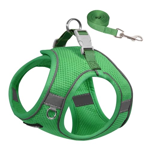 AIITLE Dog Harness for Medium Sized Dog, No-Pull Dog Vest with a Leash, Breathable Mesh, Reflective Stripes, Escape Proof ...