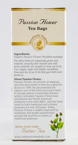 Celebration Herbals Passion Flower Tea Maracuja 24 Tea Bags