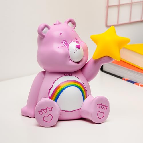 Paladone Care Bears Cheer Bear GloBuddies Night Light, Officially Licensed 3D LED Mood Lamp, Battery Powered Bedroom & Des...