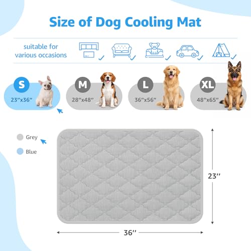 LOOBANI Dog Cooling Mat for Small Dogs/Cats - Dog Cooling Pad Durable, Cool Blanket Machine Washable, Pet Cool Mat for Out...