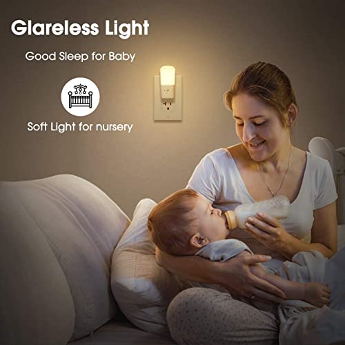 LOHAS Plug in Night Light, Dimmable LED Night Lights With Dusk to Dawn Sensor, Soft White 3000K Sleep Nightlight, Adjustab...