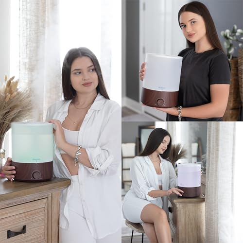 BlueHills Premium 4000 ml XL Essential Oil Diffuser 4L 4 Liter 70 Hour Run Humidifier Aromatherapy 1 Gallon Big Capacity H...