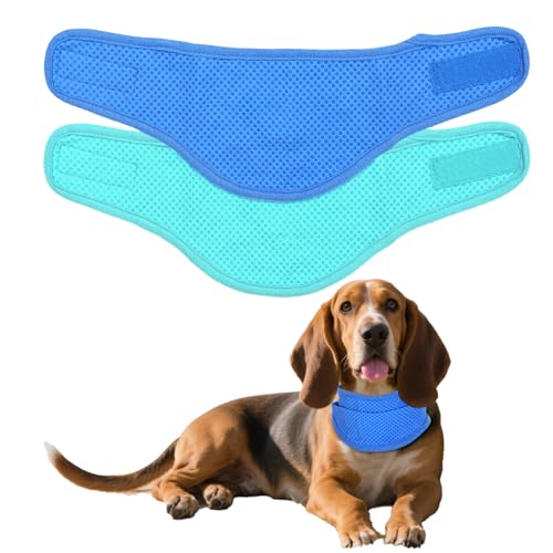 hoyuwak 2 Pack Instant Cooling Dog Bandana Scarf & Vest – Reusable, Adjustable Pet Cooling Bandana for Dogs, Summer Essent...