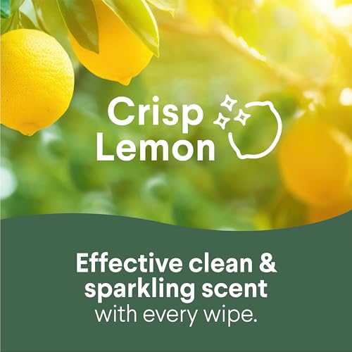 Clorox Disinfecting Cleaning Wipes for Spring Cleaning & Allergy Season, Bleach Free, Fresh Scent and Crisp Lemon, 75 Coun...