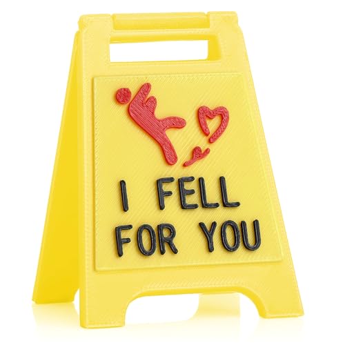Cute Mini “I Fell for You” Sign – Valentines Day Funny Romantic Gift for Boyfriend, Girlfriend, Anniversary, Valentine’s D...