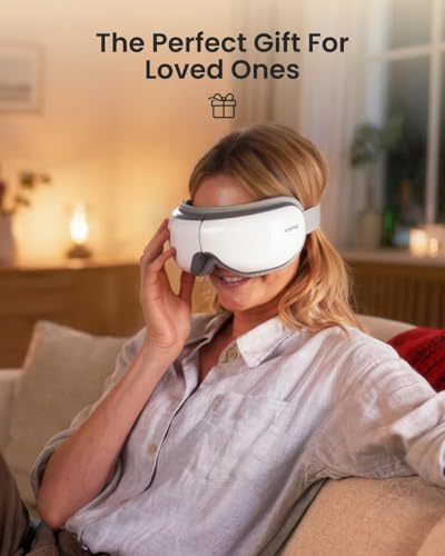 RENPHO Eye Massager with Heat, Mothers Day Birthday Gifts for Mom Women Men Her, FSA Eligible HSA Eye Mask for Migraine Re...