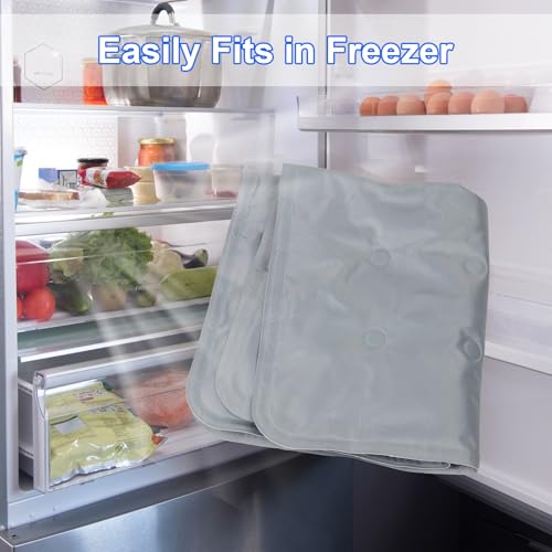 2 Pcs Large Reusable Freezable Ice Mat for Keeping Food Trays, Cheese Boards, Veggie Plates Fresh and Cold, Charcuterie Ch...
