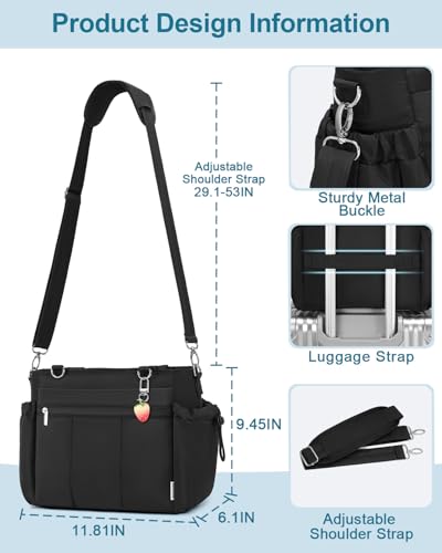 Lunch Box for Women Lunch Bag Tote - Soft Lightweight Large Lunchbox - Insulated Cooler Bag with Adjustable Shoulder Strap...