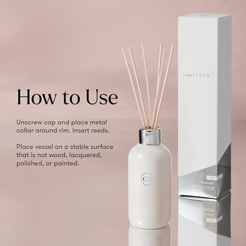Capri Blue Volcano Reed Diffuser Set - Includes Reed Diffuser Sticks, Fragrance Oil, and Glass Bottle - Luxury Scented Roo...